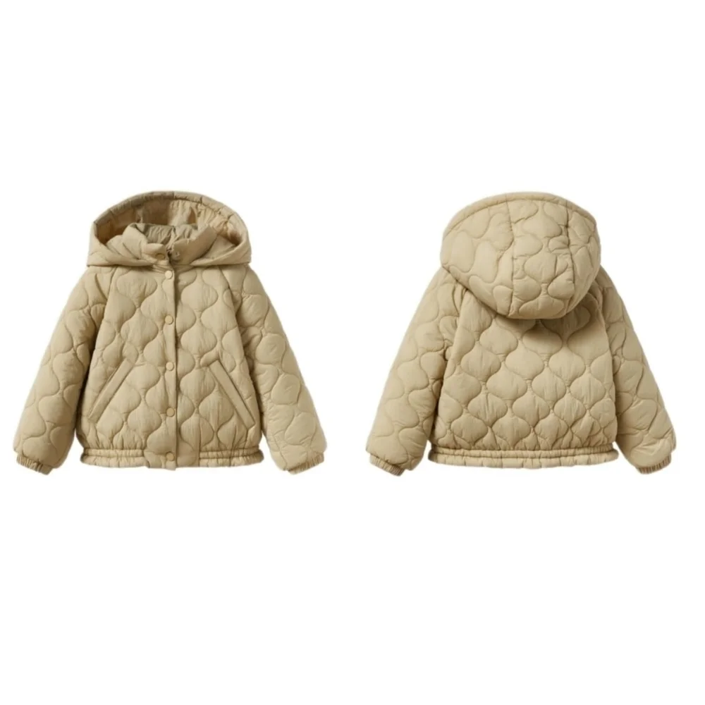 ZARA PUFFER COAT Khaki | 5644/555 SIZE 3-4 YEARS